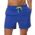 Men's Swim Trunks Swim Shorts Quick Dry Board Shorts Bathing Suit Drawstring Mesh Lining with Pockets Swimming Surfing Beach Water Sports Solid Colored Summer