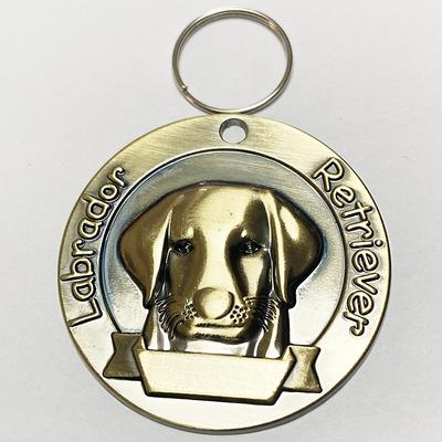 Bronze dog tags three-dimensional relief pet tags anti loss identification nameplates pet accessories that can be engraved with characters