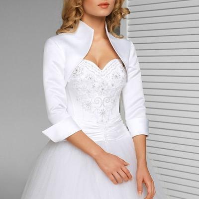 Shawls Women's Wrap Bridal's Wraps Pure Elegant Long Sleeve Satin Wedding Wraps With Pure Color For Wedding Fall Winter dress to impress 2025