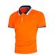 Men's Golf Shirt Polo Outdoor Daily Polo Collar Ribbed Polo Collar Short Sleeve Casual Solid Color Button Front Summer Spring Fall Regular Fit Black White Red Navy Blue Blue Orange Golf Shirt