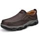 Men's Loafers Slip-Ons Comfort Loafers Walking Vintage Casual Outdoor Office Career PU Breathable Slip-on Light Brown Dark Brown Black Spring Fall