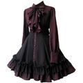 Retro Vintage Punk Gothic Steampunk Dress A-Line Dress Cosplay Women's Performance Party Dress