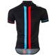 21Grams Men's Cycling Jersey Short Sleeve Bike Jersey Top with 3 Rear Pockets Mountain Bike MTB Road Bike Cycling UV Resistant Breathable Quick Dry Reflective Strips Blue White Black Blue Stripes