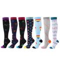 Men's Women's Compression Socks Crew Socks Cycling Socks Bike Socks Sports Socks Road Bike Mountain Bike MTB Bike / Cycling Breathable Soft Comfortable Seven-piece Suit Graphic Polka Dot Heart Nylon