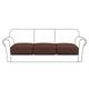 Stretch Sofa seat Cushion Cover Slipcover Elastic Couch Armchair Loveseat 4 or 3 Seater Grey Plain Solid Soft Durable Washable