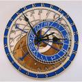 Prague Astronomical Clock Silent Non Ticking Acrylic Decorative 10 Inch Round Clock for Home Office School