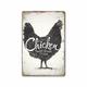 1pc Farm Metal Tin Sign Chicken Hen Tin Sign Vintage Kitchen Signs Wall Decor, Painting Wall Hanging for Restaurant Decor Bar Decor Home Decor Wall Art Metal Tin Sign 20x30cm/8''x12''