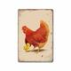 1pc Farm Metal Tin Sign Chicken Hen Tin Sign Vintage Kitchen Signs Wall Decor, Painting Wall Hanging for Restaurant Decor Bar Decor Home Decor Wall Art Metal Tin Sign 20x30cm/8''x12''