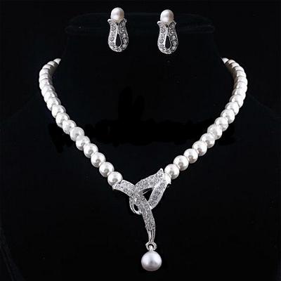 Bridal Jewelry Sets 1 set Alloy 1 Necklace Earrings Women's Fashion Stylish Luxury Classic Precious Geometric Jewelry Set For Wedding Wedding Guest Special Occasion