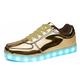 Men's Sneakers LED Shoes Daily Walking Shoes PU Height-increasing Booties / Ankle Boots Silver Gold White Spring