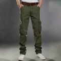 Men's Cargo Pants Cargo Trousers Hiking Pants 6 Pocket Plain Comfort Breathable Outdoor Daily Going out 100% Cotton Fashion Casual Black Army Green
