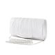 Women's Clutch Evening Bag Wristlet Clutch Bags Polyester Party Bridal Shower Holiday Buckle Chain Large Capacity Lightweight Durable Solid Color Silver Champagne