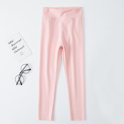 Kids Girls' Leggings Solid Color Active Training 7-13 Years Spring Black White Pink