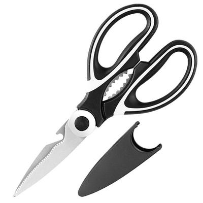 1pc BBQ Scissors, Sharp Kitchen Scissors, Stainless Steel Multipurpose Shears For Meat Cutting, Kitchen Supplies