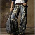 Women's Jeans Normal Faux Denim Butterfly Tie Dye 1 2 Fashion Mid Waist Full Length Casual Weekend