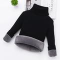 Kids Girls' Sweater Solid Color Outdoor Long Sleeve Fashion Cotton 2-12 Years Winter Black Pink khaki / Fall