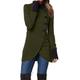 Women's Coat Outdoor Daily Wear Going out Fall Winter Coat Stand Collar Regular Fit Windproof Warm Comtemporary Stylish Casual Jacket Long Sleeve Plain Slim Fit Black Wine Army Green