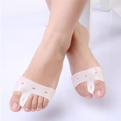 1Pair Silicone Toes Separator Foot Hallux Valgus Correction Bone Ectropion Adjuster Toes Outer Appliance Foot Care Tool Gel Bunion Big Toe Separator Spreader Eases Foot Pain