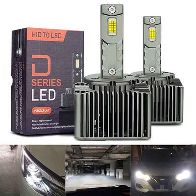 2pcs Car LED Headlamps Light D3S LED Headlights HID D1S D2S D4S D5S D8S D1R D2R D3R Turbo LED Two-sided LED Chip White 70W PlugPlay