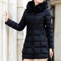 Women's Winter Coat Winter Jacket Puffer Jacket Hoodie Jacket Outdoor Valentine's Day Daily Fall Winter Regular Coat Regular Fit Warm Breathable Casual Jacket Long Sleeve Solid Color Fur Collar