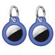 Waterproof for Airtag Holder 2 Pack Air Tag Keychain Hard PC TPU Full Body Protective Tracker Case with Loop Key Ring for Apple Tags IPX8 Airtags Cover for Wallet Luggage Cat Dog Pets