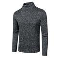 Men's T shirt Tee Turtleneck shirt Long Sleeve Shirt Plain Rolled collar Work Sports Long Sleeve Warm Clothing Apparel Fashion Streetwear Casual Essential