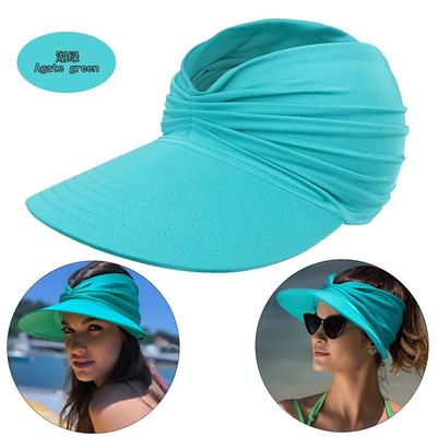 Summer Beach Sun Hat Women's Empty Top Hat 50 Sun Sun Hat Ladies Outdoor Sports Hat
