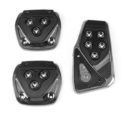 3Pcs Universal Non Slip Pedals Accelerator Brake Clutch Footrests Cover Set for Manual Transmission Car