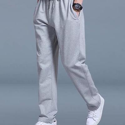 Men's Sweatpants Joggers Casual Pants Straight Leg Sweatpants Drawstring Elastic Waist Straight Leg Plain Outdoor Going out Fashion Streetwear Black Royal Blue Micro-elastic