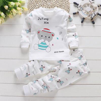 Kids Boys 2 Pieces T-shirt Pants Long Sleeve Owl A01 A02 Animal Cartoon Crewneck Summer Spring Basic Home 3-7 Years