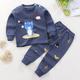 Kids Boys 2 Pieces T-shirt Pants Long Sleeve Owl A01 A02 Animal Cartoon Crewneck Summer Spring Basic Home 3-7 Years