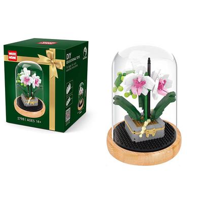 Women's Day Gifts Building Blocks,Create Beautiful Flower Bouquets with this 1pc Flower Building Kit - Perfect for Adults Kids! Mother's Day Gifts for MoM