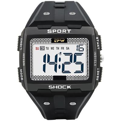 Big Numbers Oversized Digital Watch Easy to Read 5ATM Water Resistant For Student