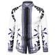Men's Graphic Shirt Western Shirt Cowboy Shirt Long Sleeve Fashion Designer Classic Daily Holiday Turndown White Red Green BlackWhite