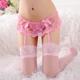 Sexy Comfort Women's Socks Lace Sexy Polyester Stockings Garters Suspenders Party Thin 30D Party White / Wedding / Spring, Fall, Winter, Summer