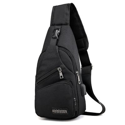 Men's Crossbody Sling Bag with USB Charging Port - Ideal for Travel, Hiking, and Daily Commutes
