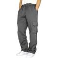 Men's Joggers Cargo Pants Bottoms Street Athleisure Summer Breathable Soft Sweat wicking Fitness Gym Workout Running Loose Fit Sportswear Activewear Solid Colored Dark Grey Black White