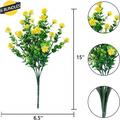 1pc Random Color Artificial Flower Fake Outdoor UV Resistant Plants Faux Plastic Greenery Shrubs Indoor Outside Hanging Planter Home Kitchen Office Wedding Garden Decor