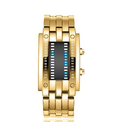 Digital Watch for Men Cool Fashion Wristwatch LED Light Stainless Steel Sports Bracelet Male Wrist Watch Father's Day Gifts
