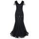 Women's Gold Sequin Dress Prom Dress Party Dress Sparkly Dress Lace Dress Vintage Dress Black Dress Long Dress Maxi Dress Burgundy Dark Green Sleeveless Plain Spring Fall Winter