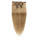 Clip In Hair Extensions Remy Human Hair Clip On Hair Extensions 7 Pcs 100 g Pack Straight Blonde 14-24 inch Hair Extensions