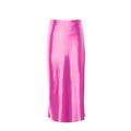 Women's Skirt Long Skirt Midi High Waist Skirts Ruched Solid Colored Street Daily Spring Summer Polyester Elegant Fashion Casual Black Pink Green Rose Red