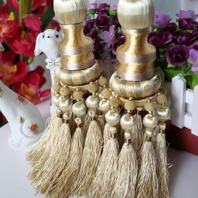 2 Pcs Rope Curtain Tassel Tie Backs Curtain Fringe Tiebacks Holdbacks Window Drapes Curtain Supplies Rope Room Accessories