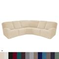 L Shape Sectional Couch Cover Recliner Sofa Covers Corner Sofa Stretch Reclining Slipcover Washable(4 Backrest Cover,4 Seat Cover,1 Coner Sofa Cover, 2 Armrest Cover)