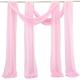 Sage Green Wedding Arch Drapes Chiffon Fabric Drapery Sheer Backdrop Curtains for Party Ceremony Arch Stage Decorations