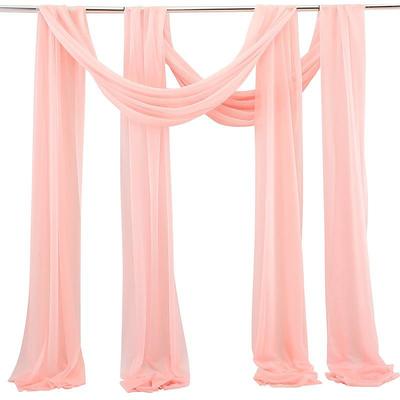 Sage Green Wedding Arch Drapes Chiffon Fabric Drapery Sheer Backdrop Curtains for Party Ceremony Arch Stage Decorations