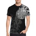 Vikings Warriors Viking Tattoo T-shirt Print Graphic T-shirt For Couple's Men's Women's Adults' 3D Print Casual Daily