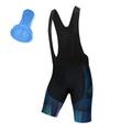 21Grams Men's Cycling Bib Shorts Bike Bib Shorts Mountain Bike MTB Road Bike Cycling Sports Polka Dot Plaid Checkered 3D Pad Cycling Breathable Moisture Wicking Black Blue Spandex Clothing Apparel