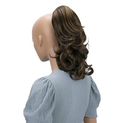 Hairpiece Ponytail Extensions Voluminous Wavy Blond Mix H136