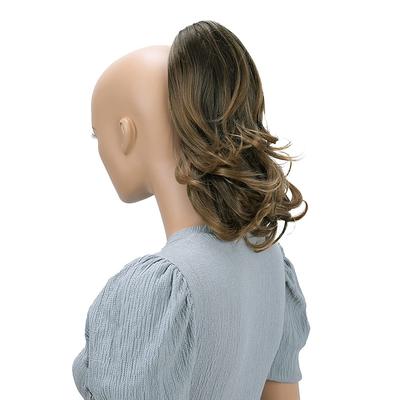 Hairpiece Ponytail Extensions Voluminous Wavy Blond Mix H136